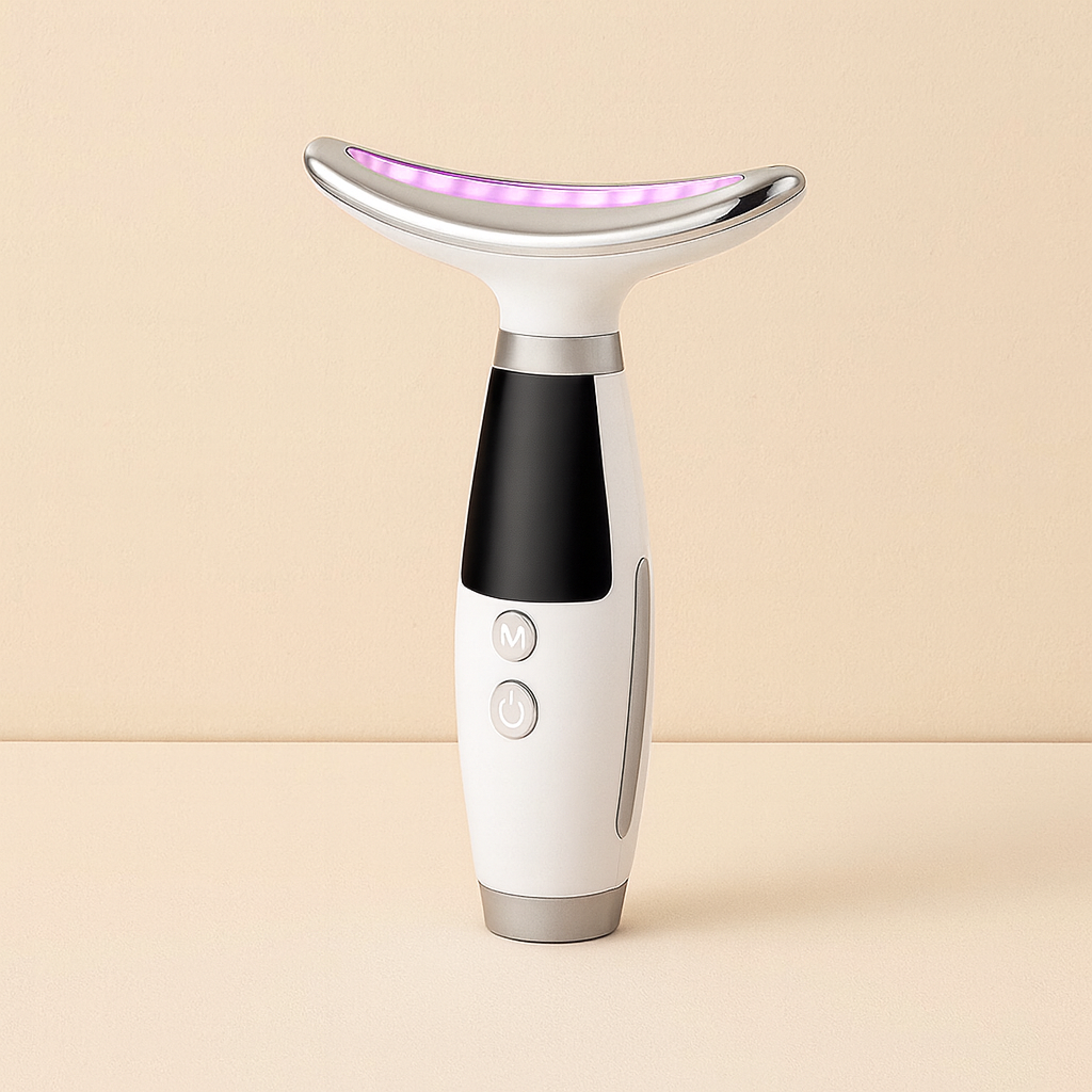 Masseur Facial LED 7 Couleurs – Soin Visage & Cou